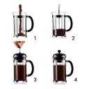 Bodum Chambord French Press Coffee Maker, 3 Cup, 0.35 L, 12 oz, S/S