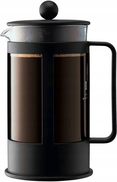 Bodum Kenya 8 Cup French Press Coffee Maker, Black, 1.0 L, 34 oz