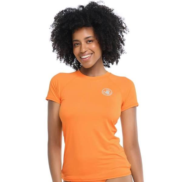 Body Glove Women's in Motion Short Sleeve Rashguard - Loquat - Swimoutlet.com