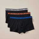 Bonds 3 Pack Everyday Trunks | Black