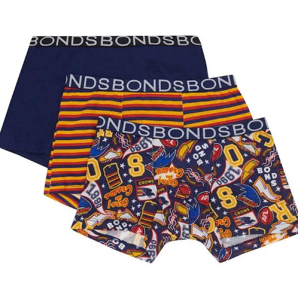 Bonds AFL Adelaide Trunks in Multi Assorted 3-4
