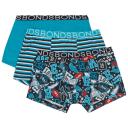Bonds AFL Trunks Port Adelaide Blue 3 Pack Aqua 2-3