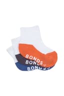 Bonds Baby Cushioned Quarter Crew Socks 3 Pack - Boys