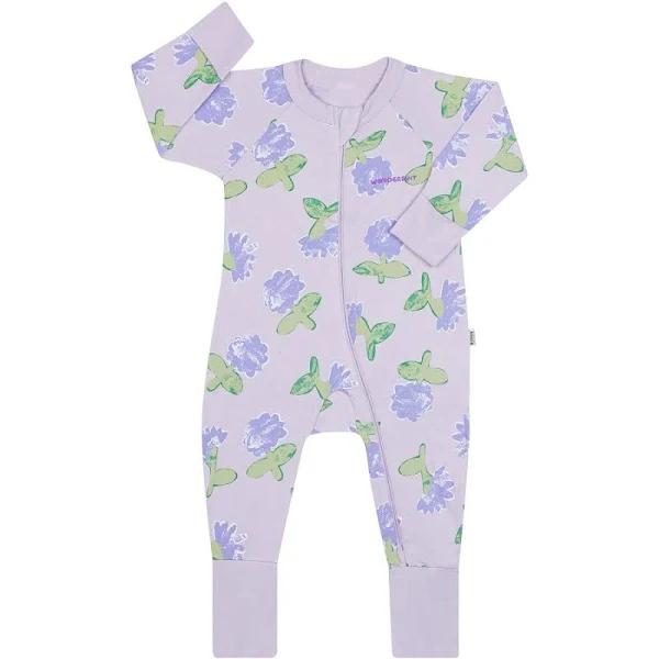 Bonds Baby Organic Zip Wondersuit - Purple - Size 2