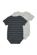 Bonds Baby Short Sleeve Ribbies Bodysuit 2 Pack (Print 03K)