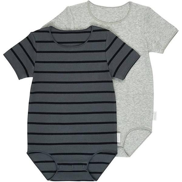 Bonds Baby Short Sleeve Ribbies Bodysuit 2 Pack (Print 03K)