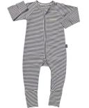 Bonds Baby Zip Wondersuit - 3 Colours, Dark grey/white Stripe / 0