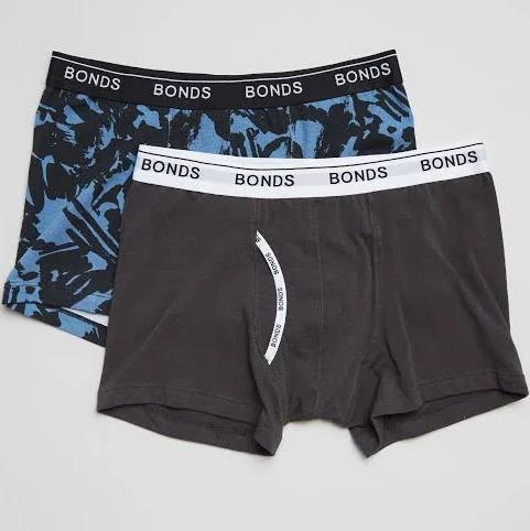 Bonds Boys Guyfront Trunk 2 Pack