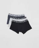 Bonds Boys Trunk 3 Pack - Black & Greyscale