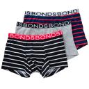 Bonds Boys Trunk 3 Pack - Blue & Red