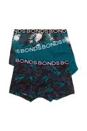 Bonds Boys Trunk 3 Pack - Palm Camo Teal