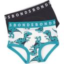 Bonds Boys Whoopsies Toilet Training Undies 2 Pack - Green & Grey - Size 3