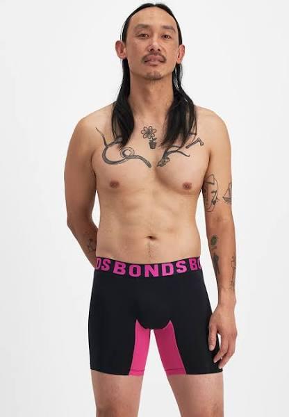 Bonds Chafe Off Trunk - Nu Black/ Albertine Pink