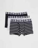 Bonds Fit Trunk 3 Pack in Black XL
