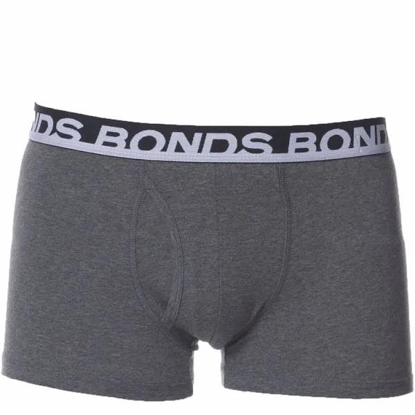 Bonds Fit Trunks Mens Underwear Granite Marle
