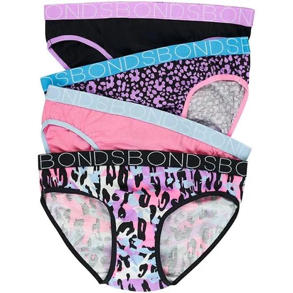 Bonds Girls Bikini 4 Pack