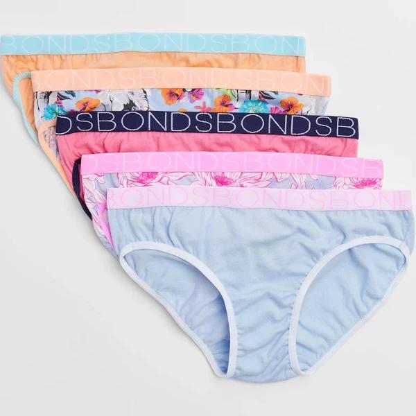Bonds Girls Bikini Briefs 5 Pack