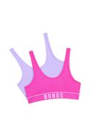 Bonds Girls Original Rib Tank Top Crop 2 Pack Size: 12/14