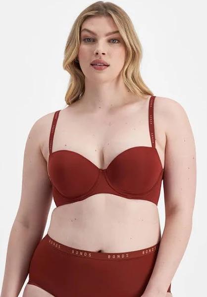 Bonds Invisi Full Busted T-Shirt Bra - Red Over Heels
