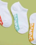 Bonds Kids Logo Cushioned Low Cut 3 Pack - White