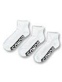 Bonds Men's Logo Low Cut Socks 4 Pack - White - Size 6-10