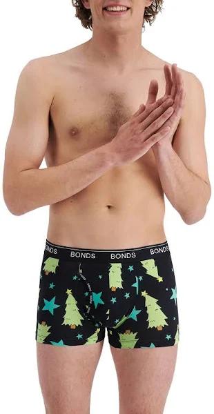 Bonds Men's Underwear Cotton Blend Guyfront Trunk - 1 Pack Print