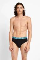 Bonds Mens Hipster Brief 4 PK M / Navy/Black