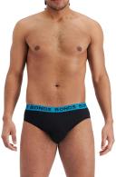 Bonds Mens Hipster Brief 4 PK M / Navy/Black