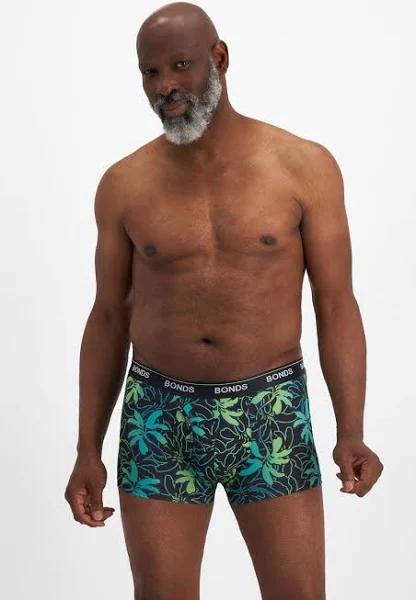 Bonds Microfibre Guyfront Trunk in Hyper Garden Size: Small