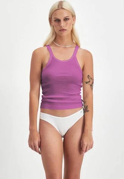 Bonds Organics Chesty Singlet Top in Regal Purple Size: 12
