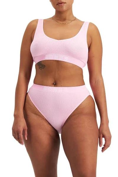 Bonds Retro Rib Hi Bikini in Strawberry Glaze Size: 16