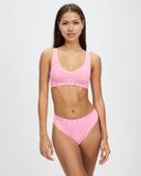 Bonds Retro Rib Hi Bikini in Strawberry Glaze Size: 18