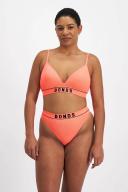 Bonds Retro Rib Hi Bikini in Sunset Sabi Size: 8