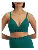 Bonds Retro Rib Wirefree Tee Bra in Forest Teal Size: 16