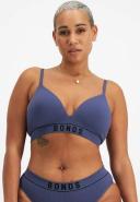 Bonds Retro Rib Wirefree Tee Bra in Green Lemon Size: 16