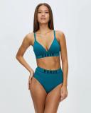Bonds Retro Rib Wirefree Tee Bra in Green Teal 10