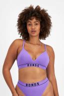 Bonds Retro Rib Wirefree Tee Bra in Hyper Violet Size: 10