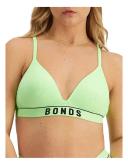 Bonds Retro Rib Wirefree Tee Bra in Scuba Lime Citrus 10