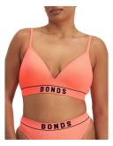 Bonds Retro Rib Wirefree Tee Bra in Sunset Sabi Size: 10