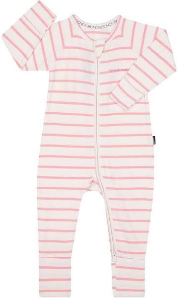 Bonds Ribbed Zip Wondersuit - Stripe 4v6