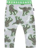 Bonds Stretchies Legging - T-Rex and Friends New Grey Marle