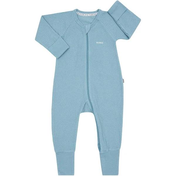 Bonds Waffle Zip Wondersuit Cornflower Teal Size 0X4