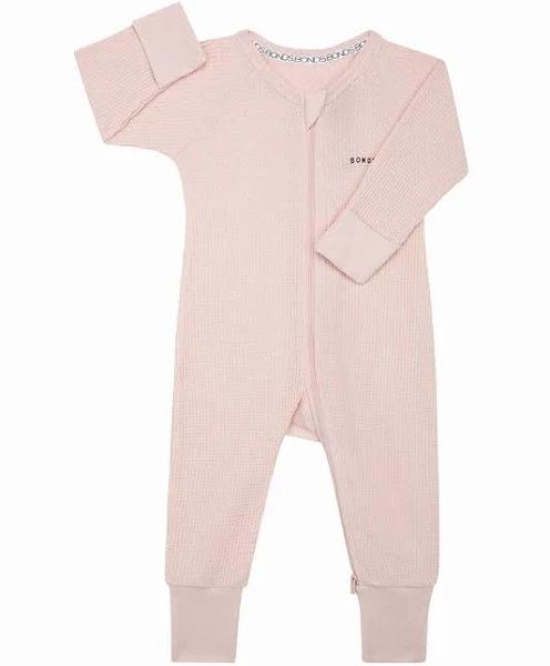 Bonds Waffle Zip Wondersuit in Blossom Magic LT Pink 00