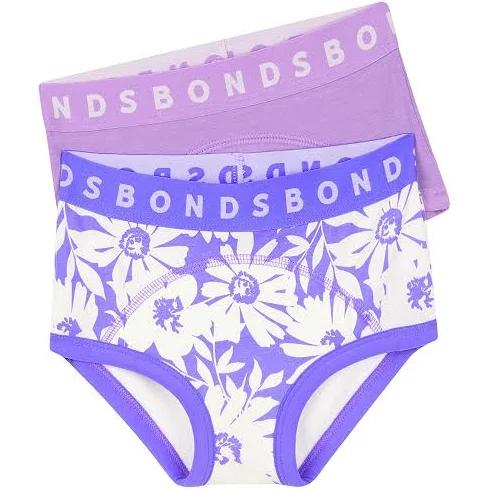 Bonds Whoopsies Toilet Training Undies 2 Pack - Daisy-Ing Purple