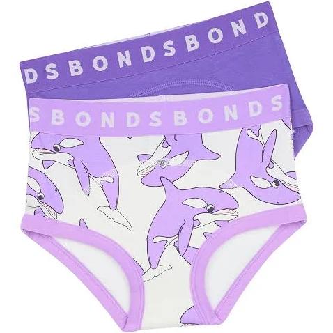 Bonds Whoopsies Toilet Training Undies 2 Pack - Wheres Whale Lilac