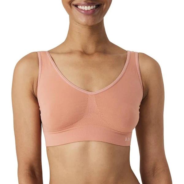 Bonds Women's Seamfree Crop Top - Peach Orange - Size XXL