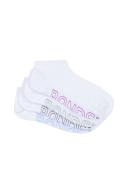 Bonds Womens Logo Light Low Cut Socks 4 Pack - White Base