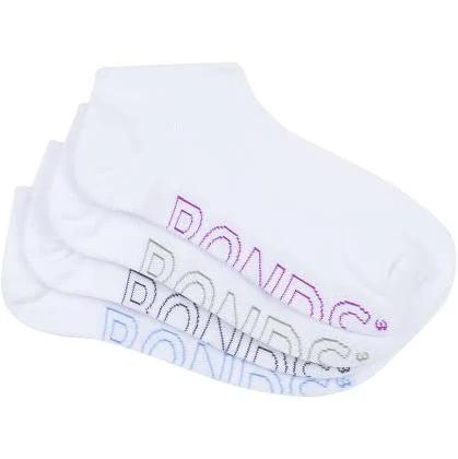 Bonds Womens Logo Light Low Cut Socks 4 Pack - White Base