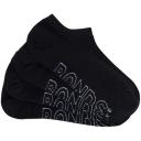 Bonds Womens Logo Light No Show Socks 4 Pack - Black Base