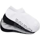 Bonds Womens Logo Light No Show Socks 4 Pack - Grey Base